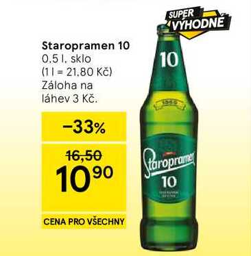 Staropramen 10, 0.5 l
