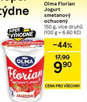 Olma Florian Jogurt smetanový ochucený, 150 g