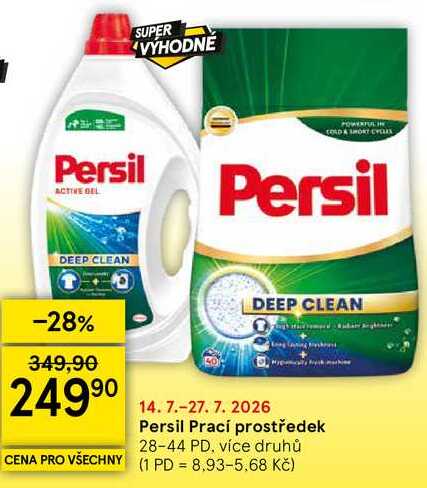 Persil Prací prostředek, 28-44 PD, více druhů