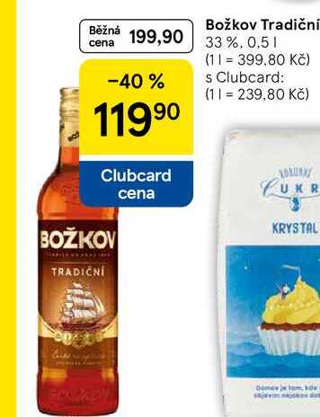 Božkov Tradiční 33 %, 0,5 l