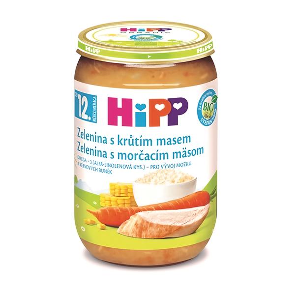 HiPP BIO zelenina s krůtím masem
