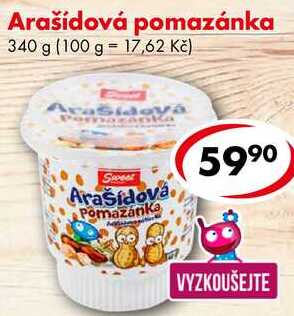 Arašídová pomazánka, 340 g