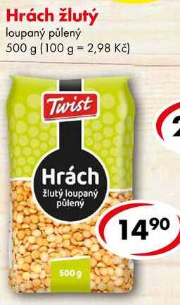 Hrách žlutý, 500 g