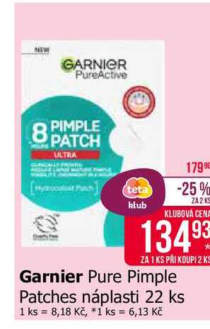 Garnier Pure Pimple Patches náplasti 22 ks