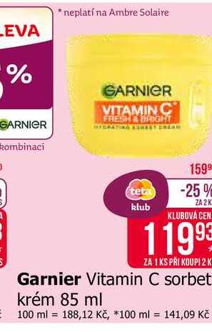Garnier Vitamin C sorbet krém 85 ml
