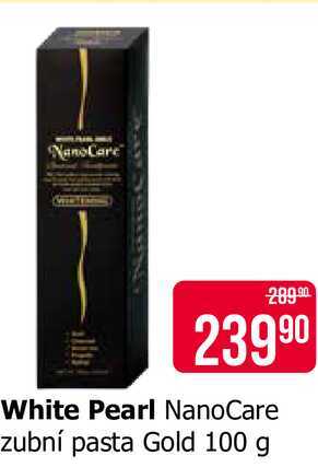 White Pearl NanoCare zubní pasta Gold 100 g