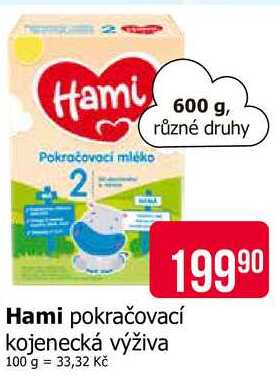 Hami pokračovací kojenecká výživa 600 g