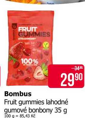 Fruit gummies lahodné gumové bonbony 35 g 
