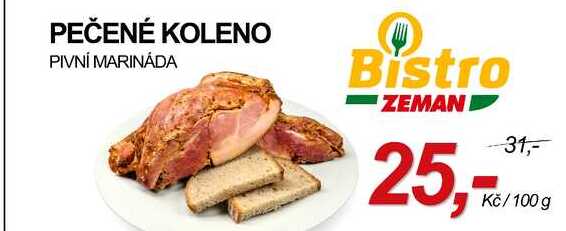 PEČENÉ KOLENO PIVNÍ MARINÁDA, 100 g