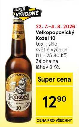 Velkopopovický Kozel 10, 0,5 l