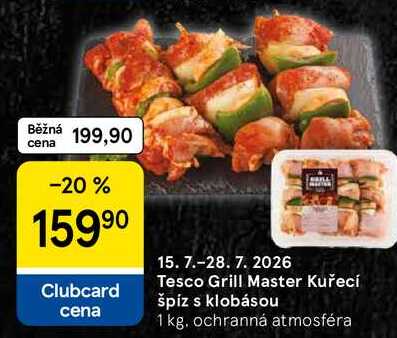 Tesco Grill Master Kuřecí špíz s klobásou, 1 kg 