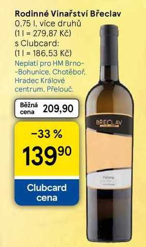 Rodinné Vinařství Břeclav, 0.75 l