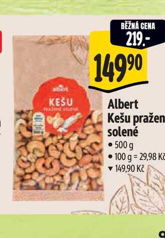 Albert Kešu pražen solené 500 g