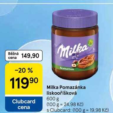 Milka Pomazánka lískooříšková, 600 g