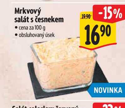 Mrkvový salát s česnekem 100 g