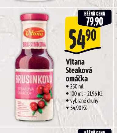 Vitana Steaková omáčka 250 ml