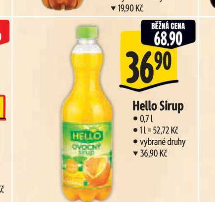 Hello Sirup 0,7 l