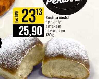 Buchta česká s povidly s mákem s tvarohem 130 g 