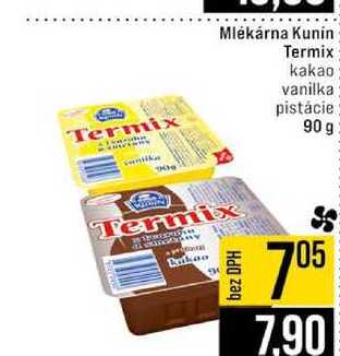 Mlékárna Kunin Termix kakao vanilka pistácie 90 g
