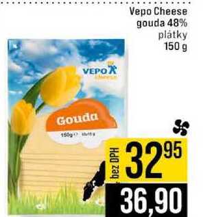 Vepo Cheese gouda 48% plátky 150 g