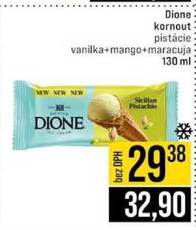 Dione kornout pistácie vanilka+mango+maracuja 130 ml