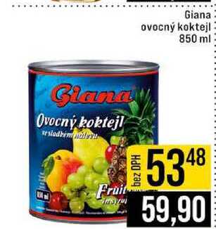 Giana ovocný koktejl 850 ml