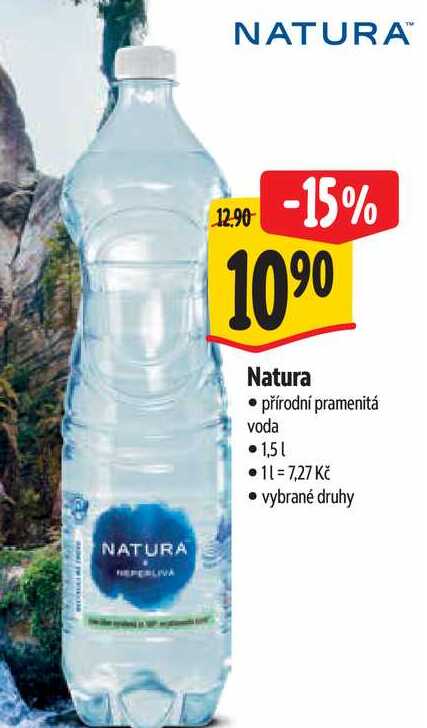 Natura přírodní pramenitá voda 1,51