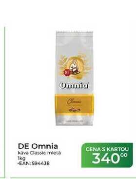 DE Omnia káva Classic mletá 1kg