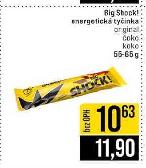 Big Shock! energetická tyčinka original čoko koko 55-65 g 