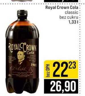 Royal Crown Cola classic bez cukru 1,33l