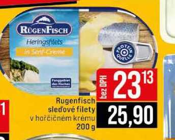 Rugenfisch sledové filety v hořčičném krému 200 g