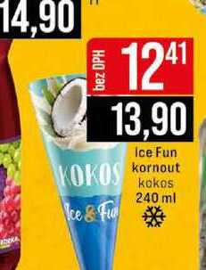 Ice Fun kornout kokos 240 ml