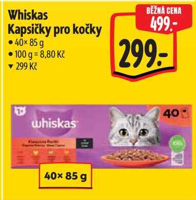 Whiskas Kapsičky pro kočky, 40x 85 g