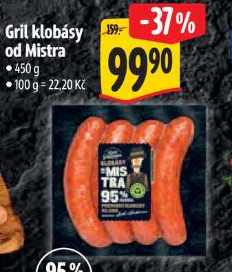 Gril klobásy od Mistra, 450 g