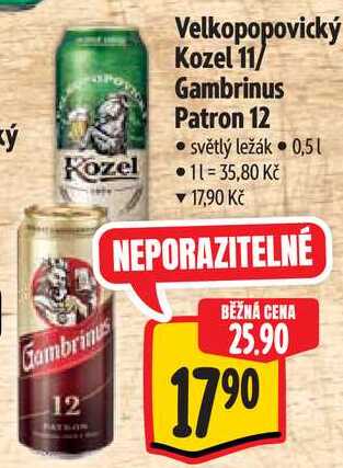 Gambrinus Patron 12, 0,5 l