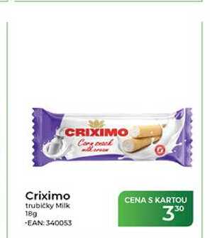 Criximo trubičky Milk 18g