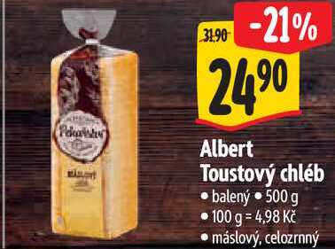 Albert Toustový chléb, 500 g