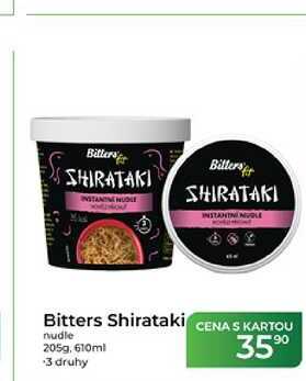 Bitters Shirataki nudle 205g, 610ml