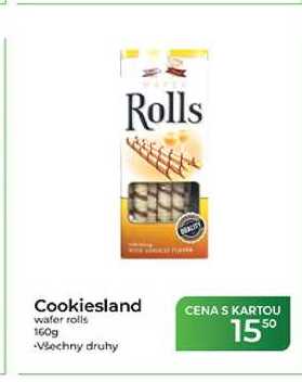 Cookiesland wafer rolls 160g