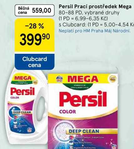 Persil Persil Prací prostředek Mega, 80-88 PD, vybrané druhy