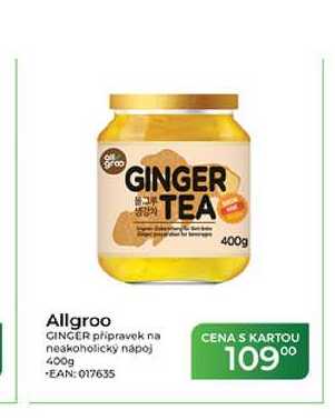 Allgroo GINGER přípravek na neakoholický nápoj 400g