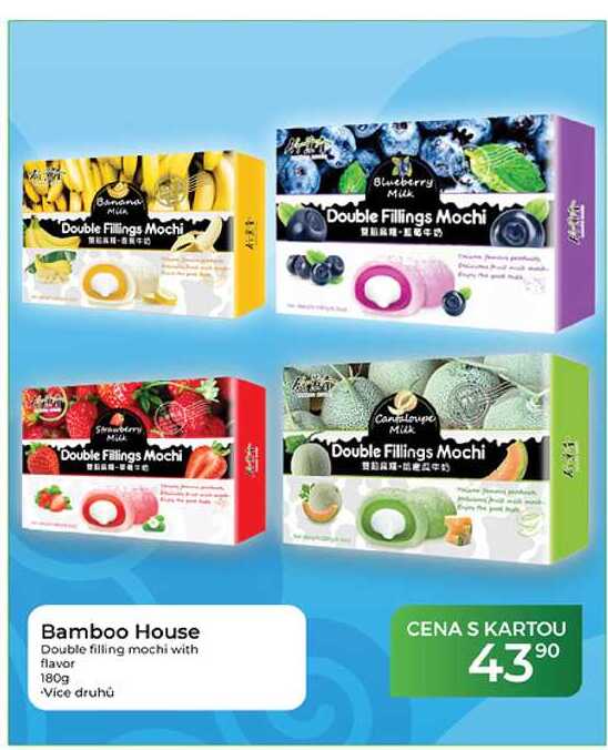 Bamboo House Double filling mochi with flavor 180g