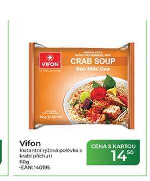 Vifon Instantní rýžová polévka s krabi příchutí 80g