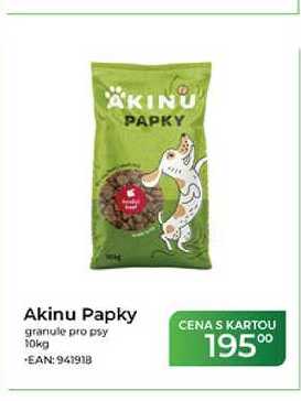 Akinu Papky granule pro psy 10kg