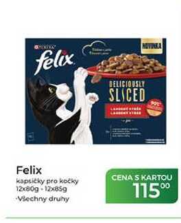 Felix kapsičky pro kočky 12x80g-12x85g