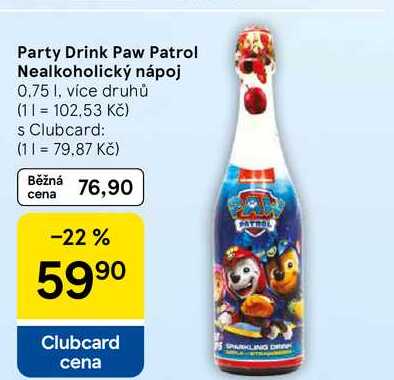 Party Drink Paw Patrol Nealkoholický nápoj, 0.75 l