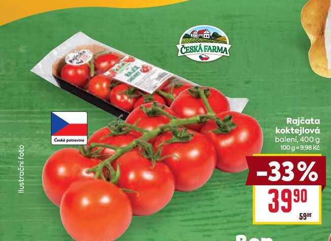 Rajčata koktejlová balení, 400 g