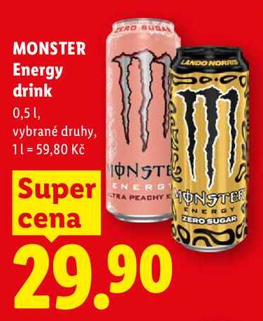 MONSTER Energy drink, 0,5 1