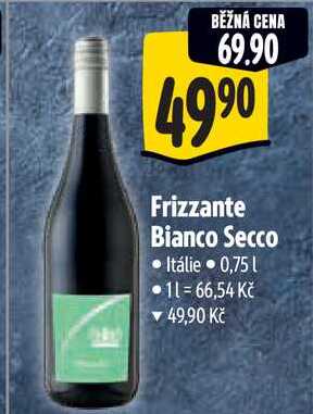 Frizzante Bianco Secco, 0,75 l