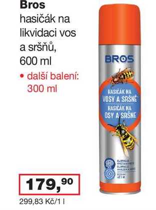 Bros hasičák na likvidaci vos a sršňů, 600 ml 